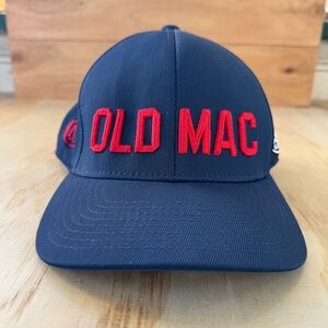 G/FORE hat in navy blue with red embroidered "OLD MAC" like new condition
